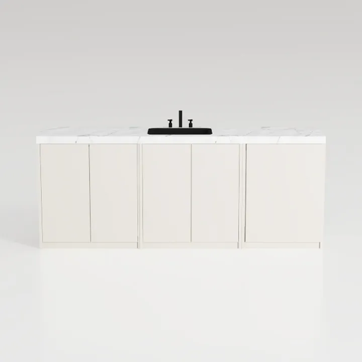 Buffet Cabinet with 4 Doors, Coffee Bar Cabinet