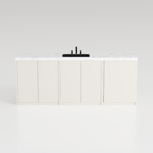 Buffet Cabinet with 4 Doors, Coffee Bar Cabinet