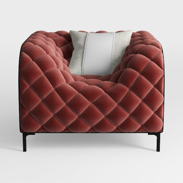 Modern Modular Chenille Sofa 1 Pieces Living Room