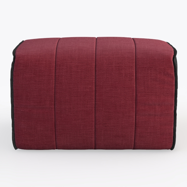 Elaine Plum Accent Pouf