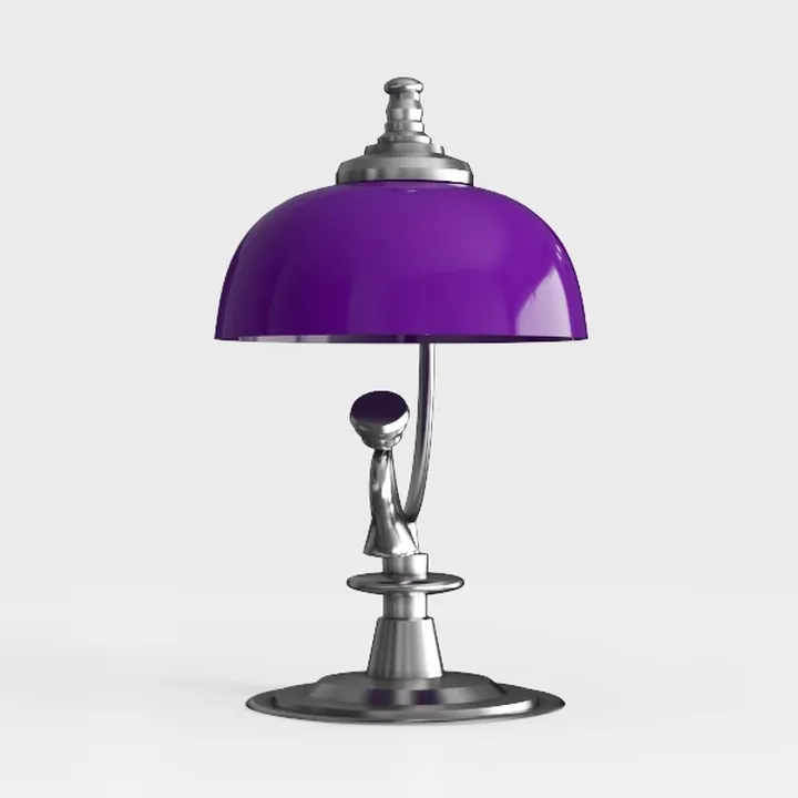 Purple Metal Modern Art Decorative Table Lamp 3D Model