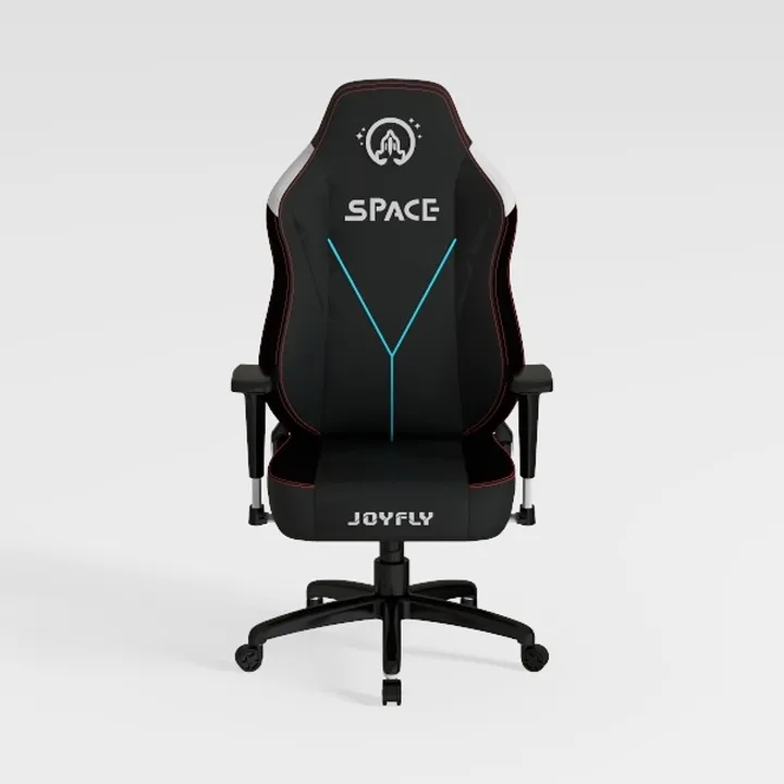 Modern Black Fabric Gaming Chair High Back Ergonomic 3D Model