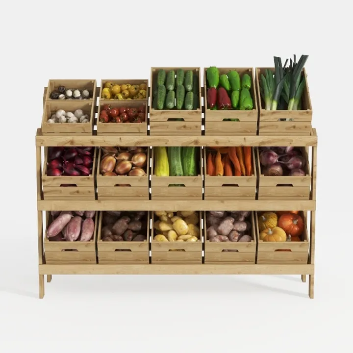 vegetable stand-Supermarket