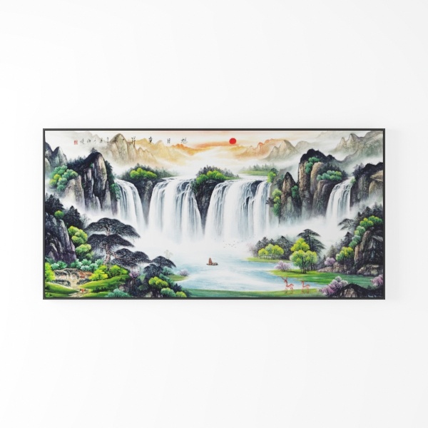 WLHARTT Rustic Bathroom Wall Decor, Green Flower