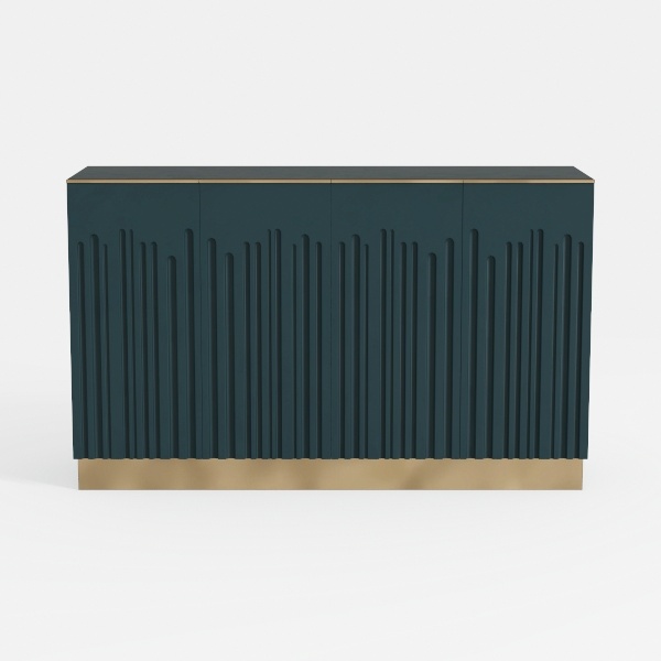 Merax Wood Farmhouse Buffet Sideboard with Silver 