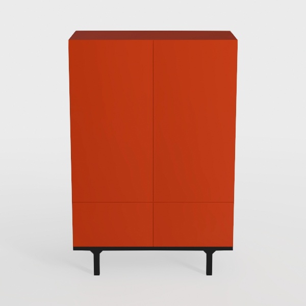 2 Door Accent Cabinet,Metal Storage Cabinet with