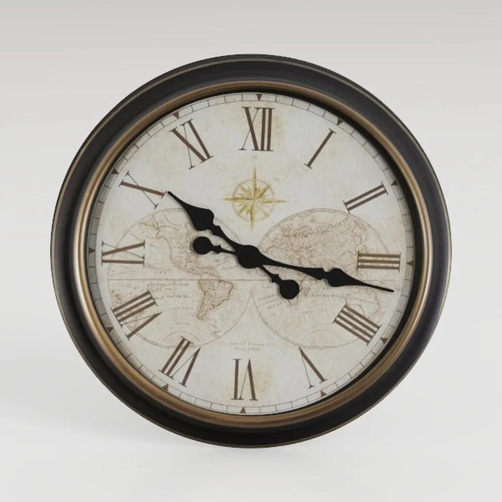 LAIGOO 12 inch Analog Wall Clock Silver, Silent