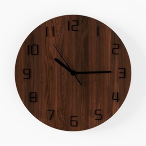 wall clock-Brown