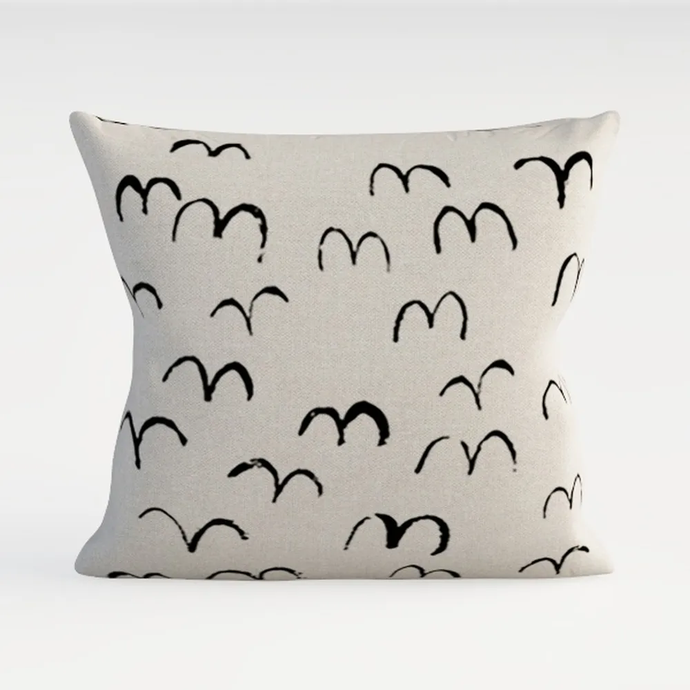 CXMEIFLY Teal White Pillow Covers 20x20 Inch Set