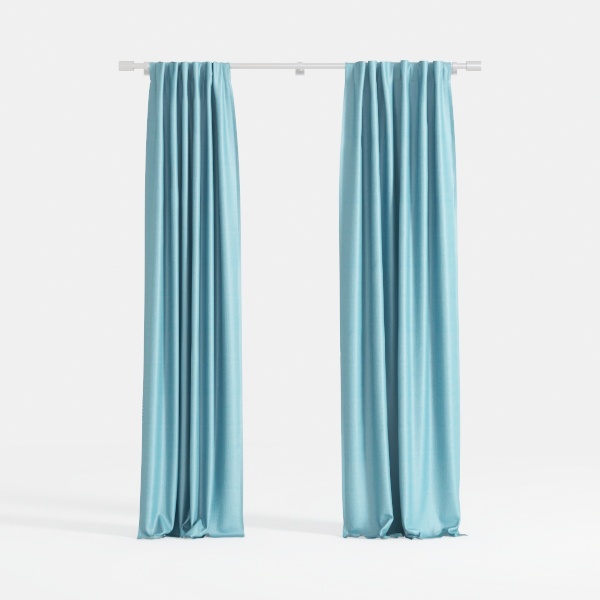 CUCRAF Light Blue Blackout Curtains 72 inch Length