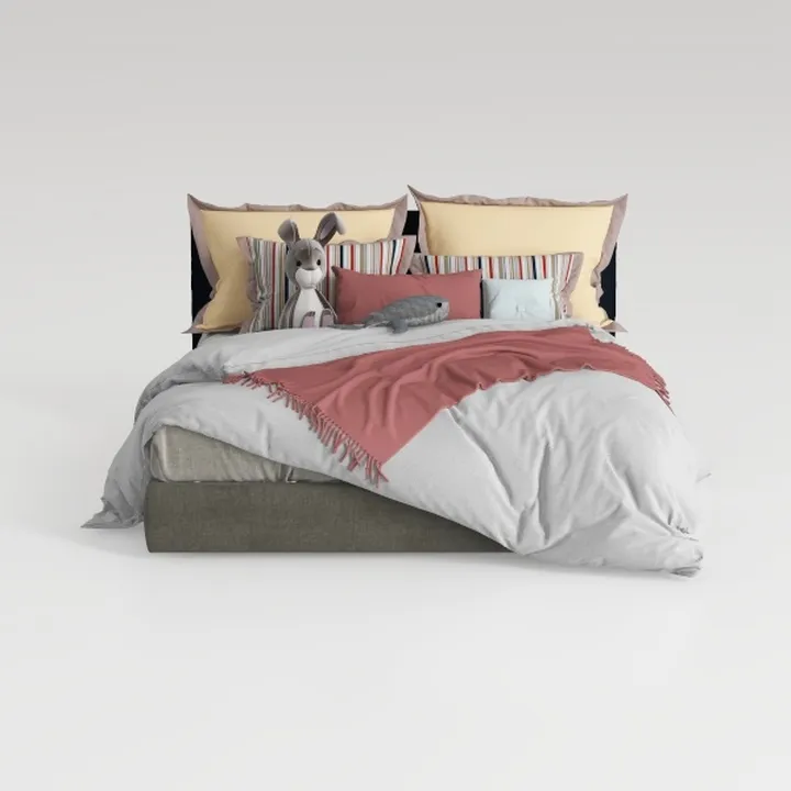 WELCON Rockstar - letto a molle box grigio/grigio chiaro 180x200 cm grado di durezza H3 con oltre 1000 molle (1126 molle tascabili a barile), topper in schiuma fredda, letto imbottito - letto matrimoniale - letto box a molle