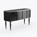 MUPATER 54.3'' Sideboard Buffet Cabinet, Kitchen Right 45 Degree View