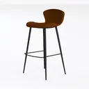 Bar bar Stool Counter bar stools Set of 2, Counter Left 45 Degree View