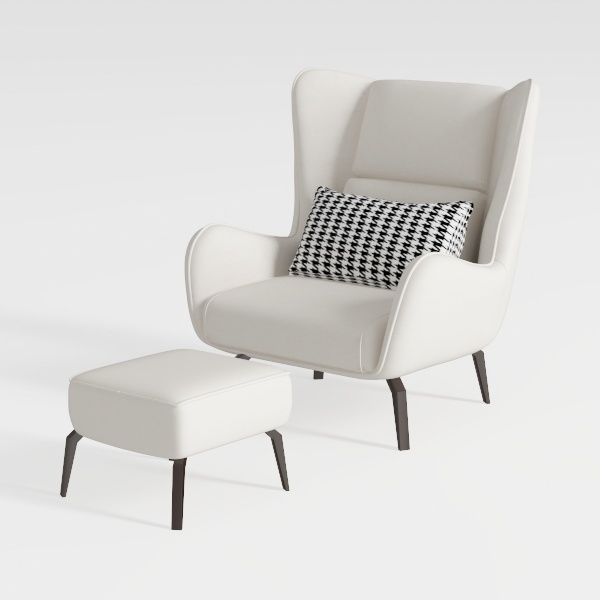 HULALA Home Faux Leather Accent Chair Set of 2