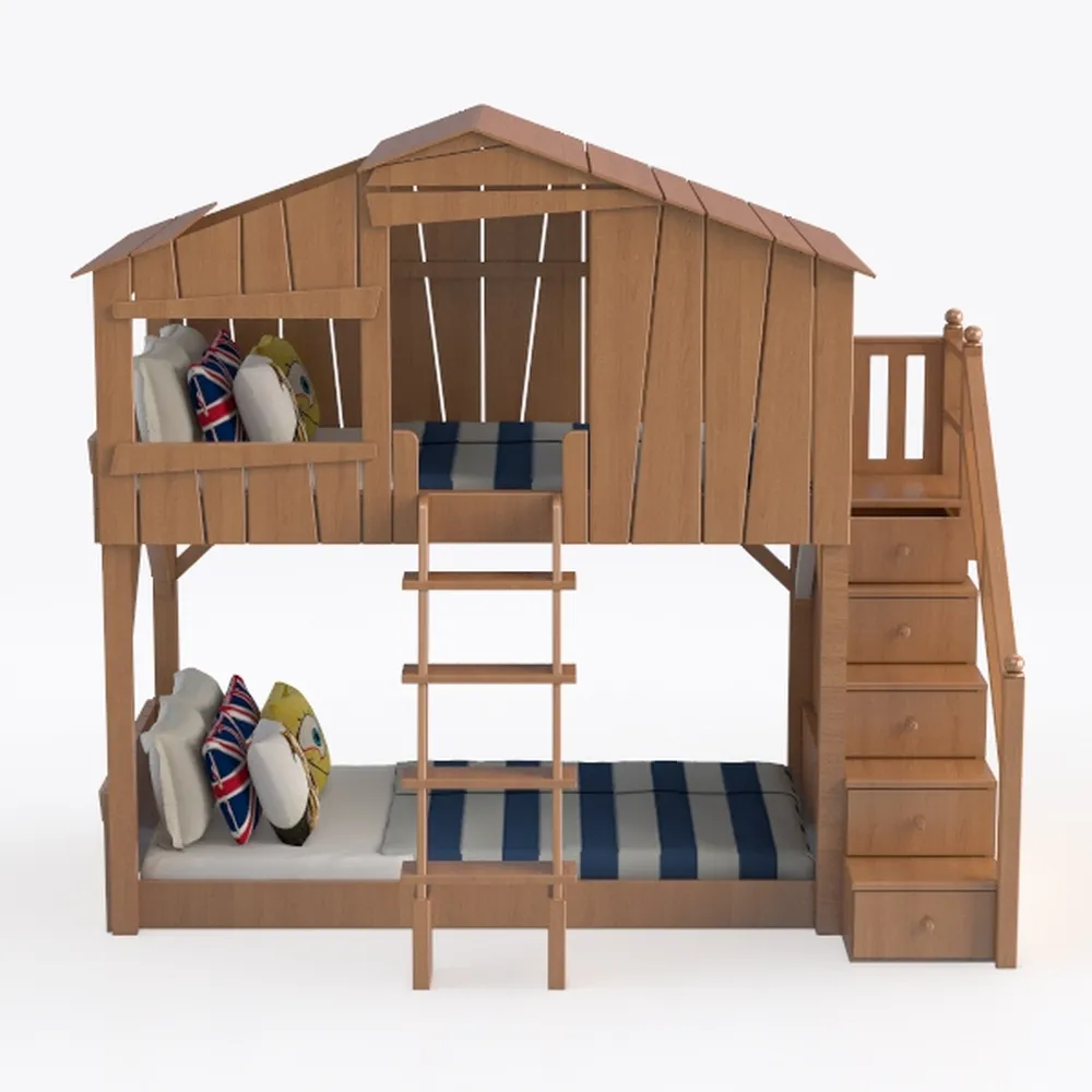 Acme Furniture Darlene Farmhouse Wood Twin Over Tw