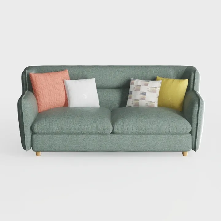 ARCLIS 57" Mid-Century Modern Loveseat with 2 Thro