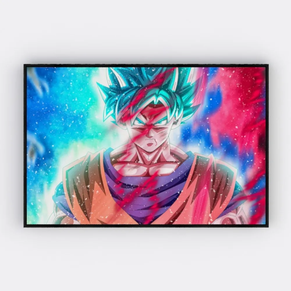 Arjun Lake Canvas Wall Art Blue Mountain Sky