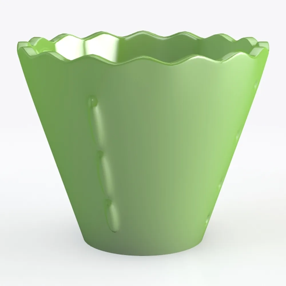 TOPOLA Happy Face Planter, 5.2 Inches Plastic