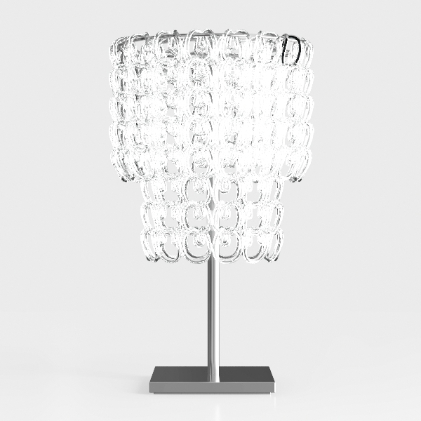 GyroVu Crystal Table Lamp, Touch Control Table
