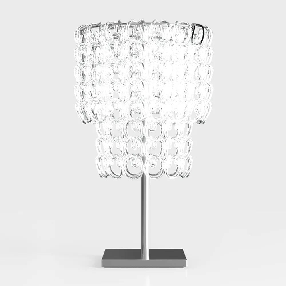 GyroVu Crystal Table Lamp, Touch Control Table