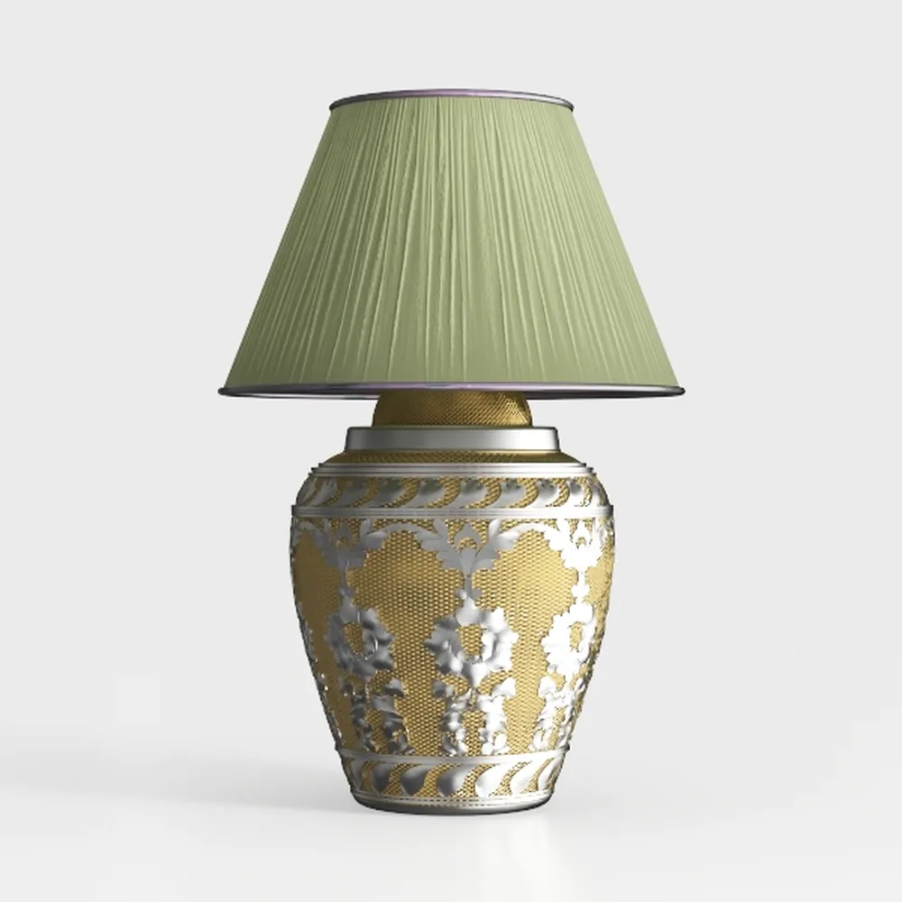 TL0017 Tiffany Style Blue Grey Table Lamp, Stained