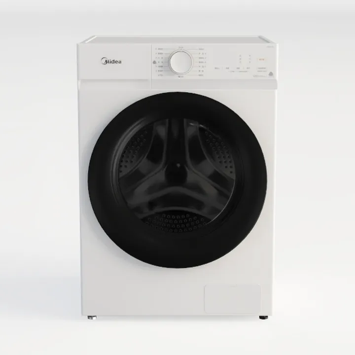 White Front Loading Washing Machine Home Appliance 3D Model