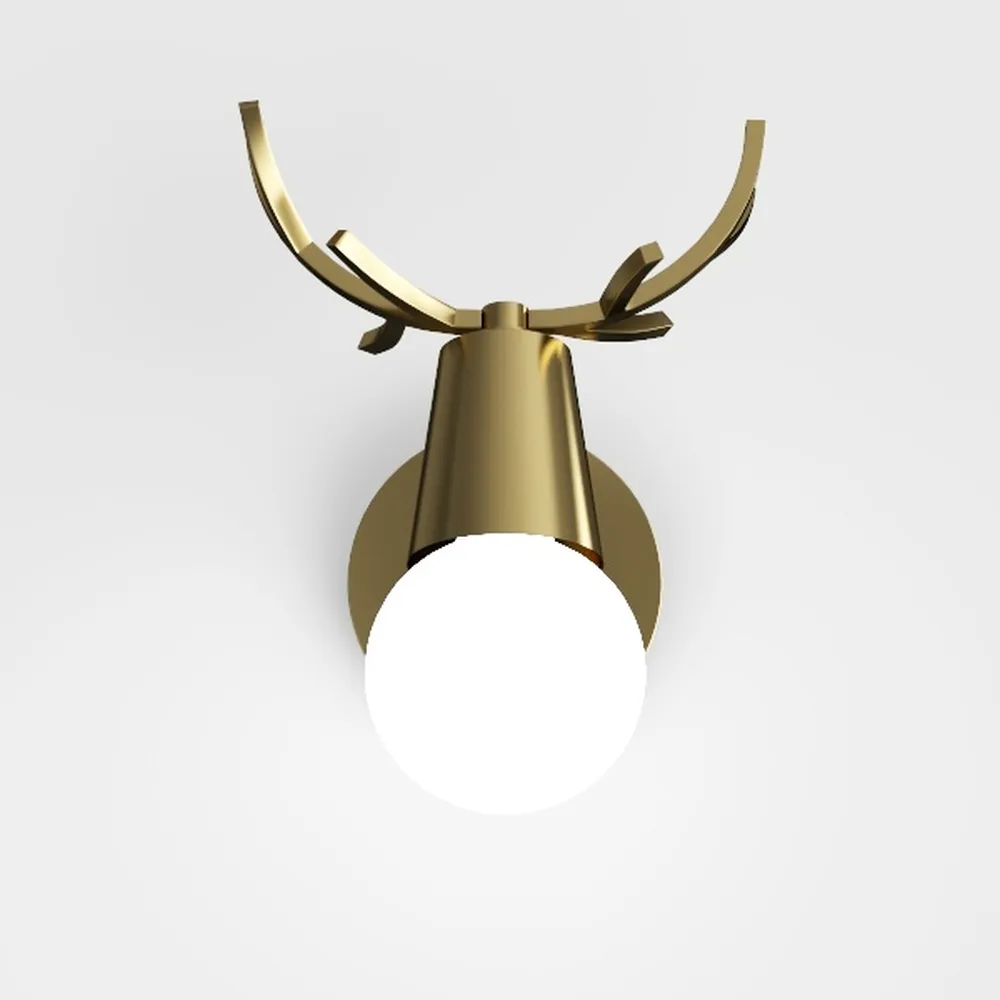 Pathson Vintage Metal Wall Sconce Brass Finished