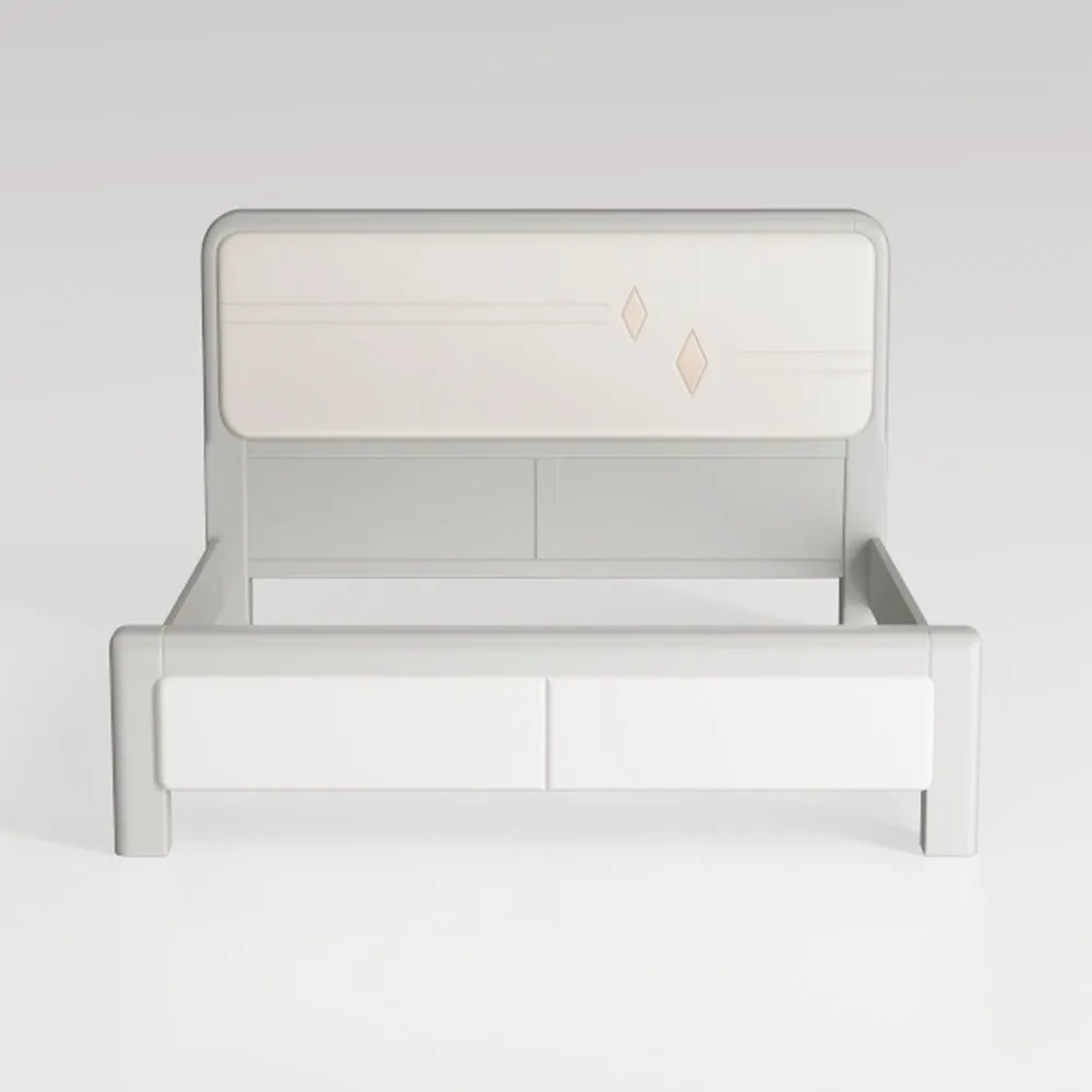 Global Furniture USA Pompei Metallic White Queen B