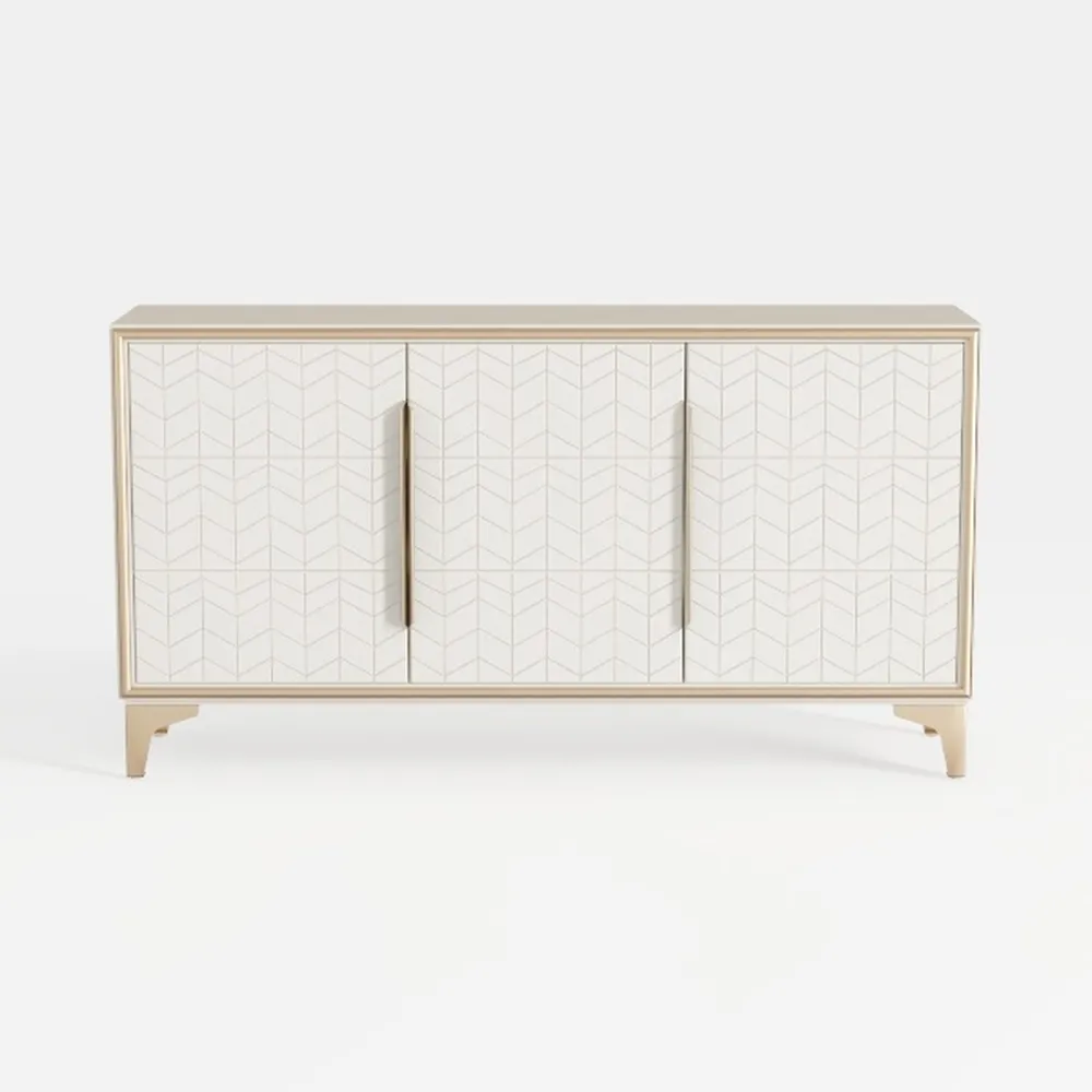 VEVOR Rattan Buffet Cabinet with Storage, 4