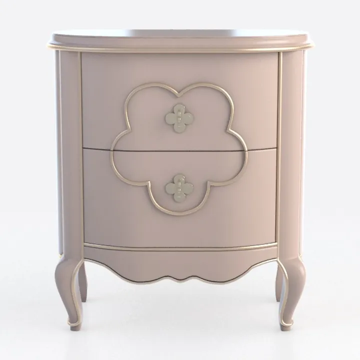 YZABEL Nightstand with Storage Drawer, Farmhouse