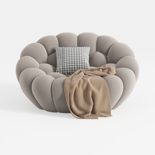 VOMXUF Sofa, Oversized Armless Fireside Chair, Sof