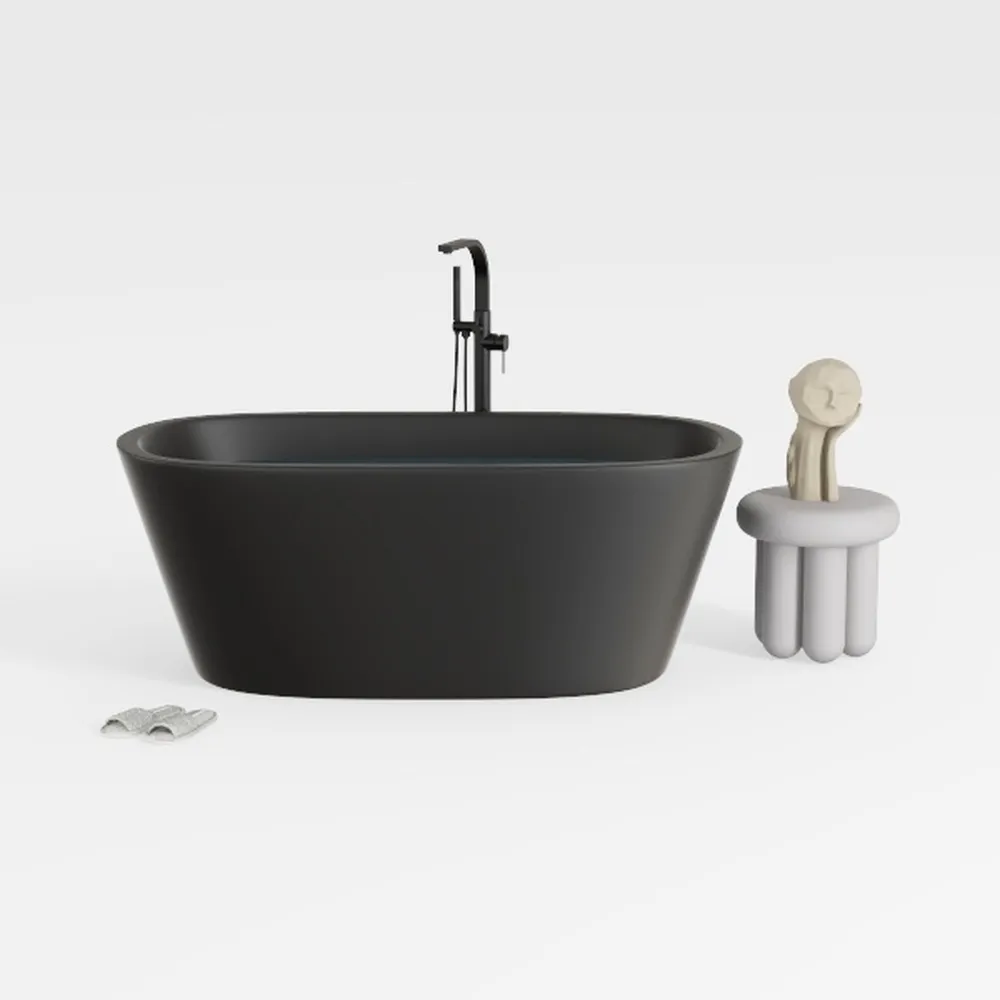Luxury Modern Freestanding Bathtub – Oval Stone