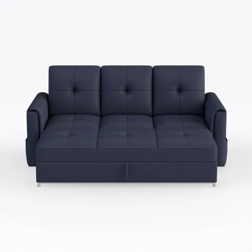 ERYE 3 Fold Upholstered Tufted Futon Sofa Bed Indo