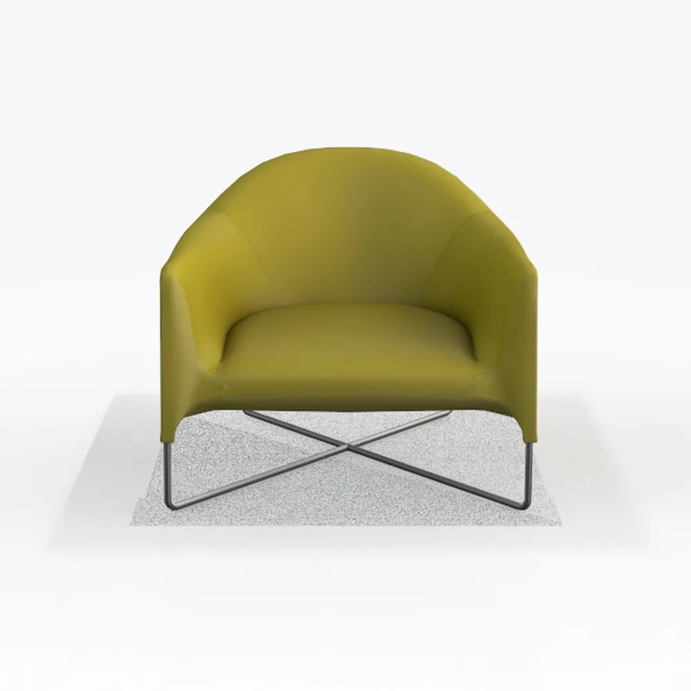 POLY & BARK Poole Lounge Chair in Distressed Green