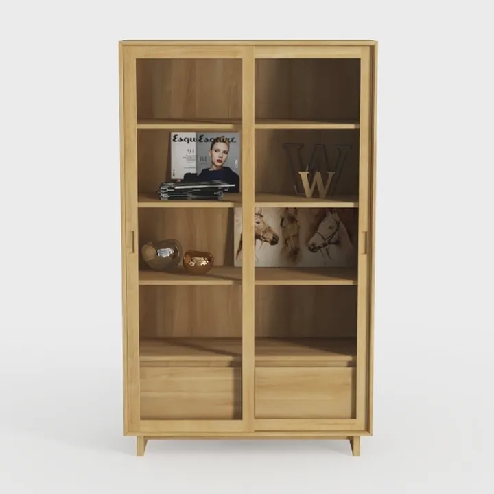 SIMPLIHOME Banting Bookcase - 66 inch Tall Solid 