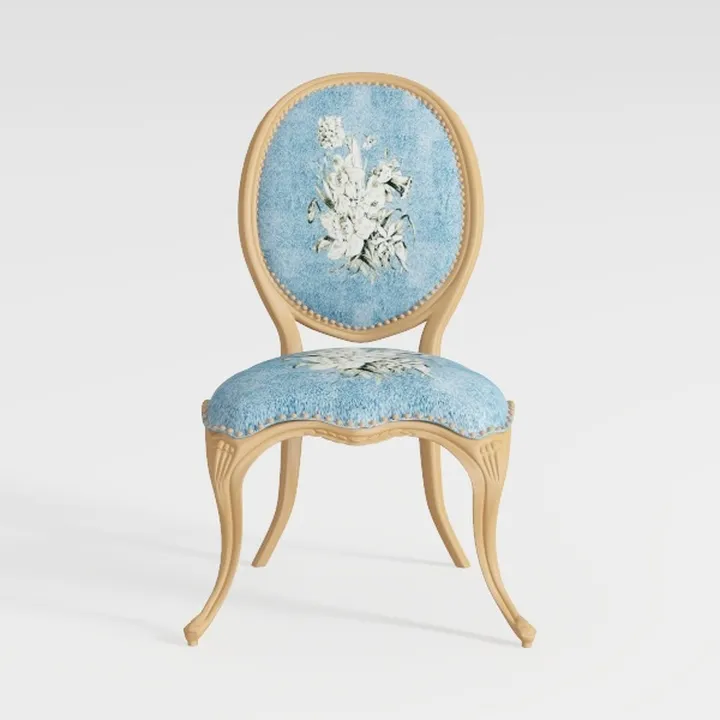 French Country Dining Chairs Set of 4, Caramel