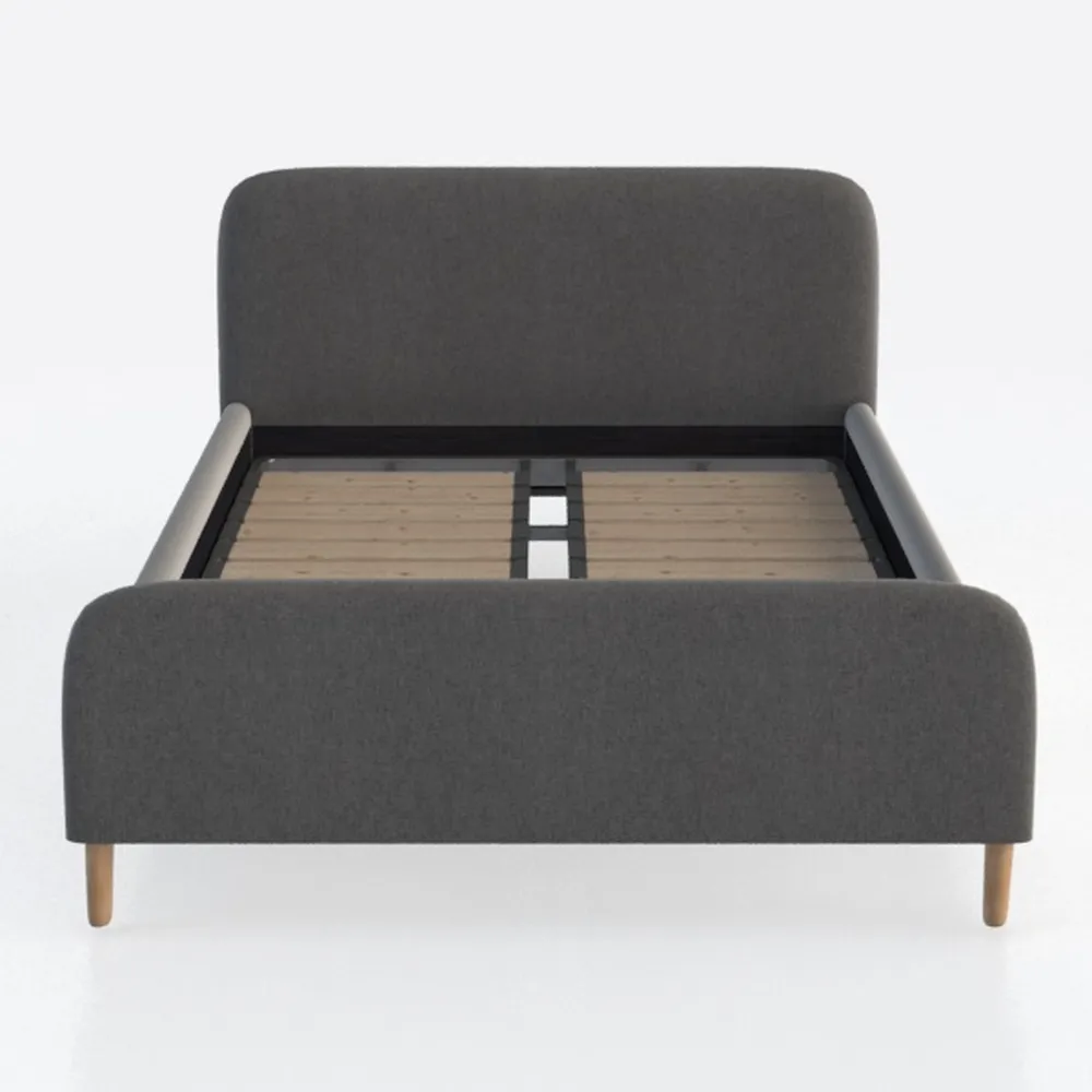 DHP Janford Upholstered Bed, Gray Linen, Full