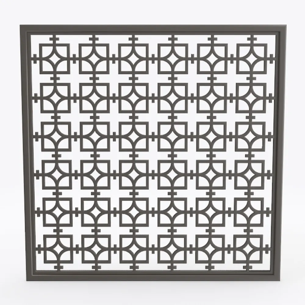 Metal Privacy Screen with Stand - 71"X 46"