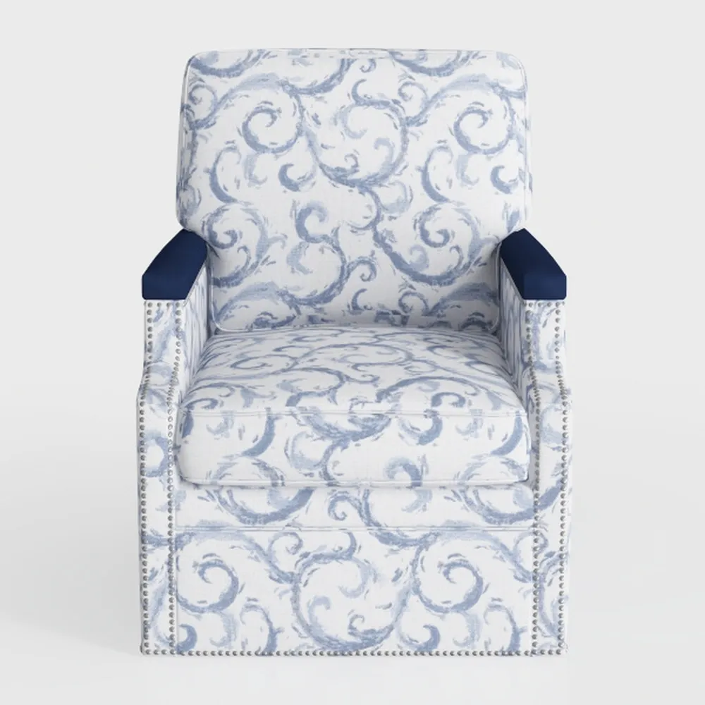 HULALA HOME Floral Manual Recliner Set of 2, Moder