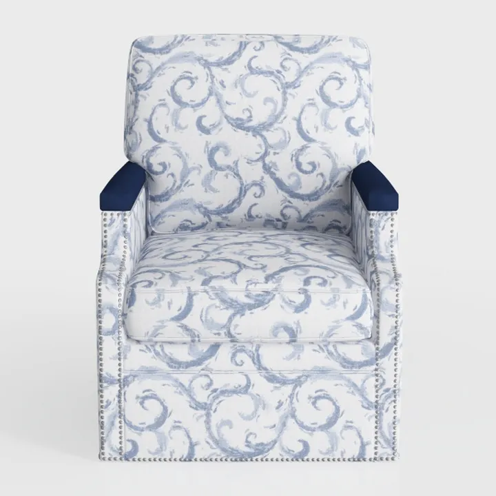 HULALA HOME Floral Manual Recliner Set of 2, Moder