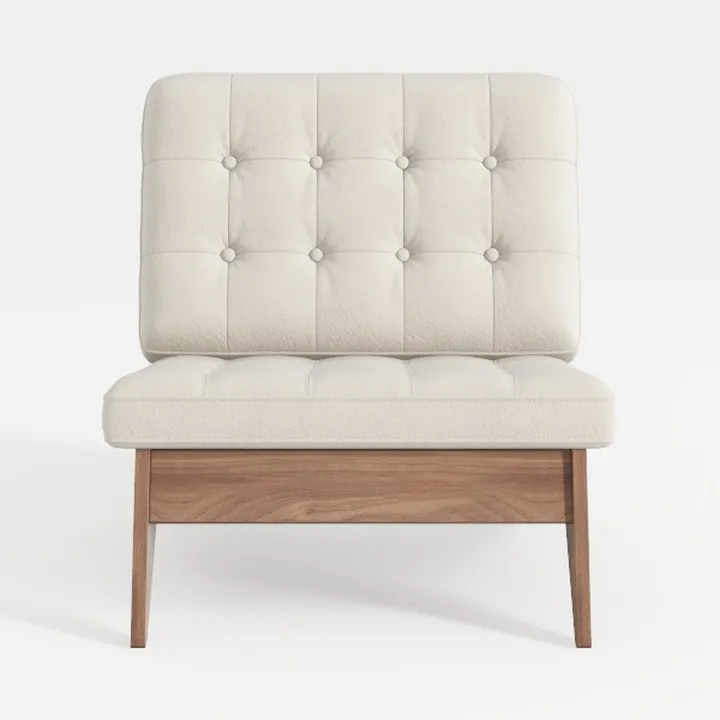 Chair Set of Mid-Century 2 with Wooden Arms and