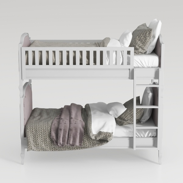 Angel Line Brandon Twin Over Twin Bunk Bed, White
