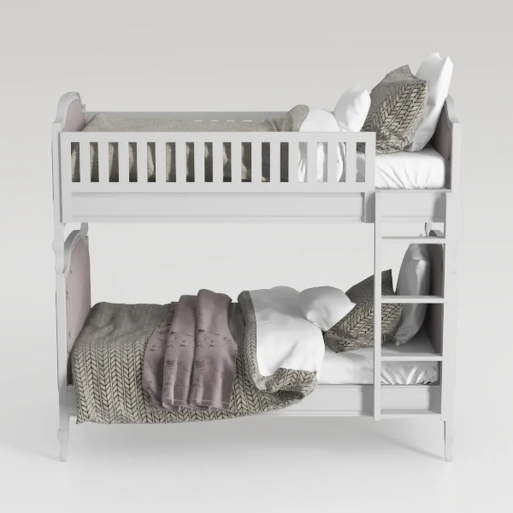Angel Line Brandon Twin Over Twin Bunk Bed, White