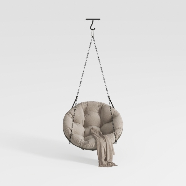 Velvet Swivel Accent Chair with Ottoman Set