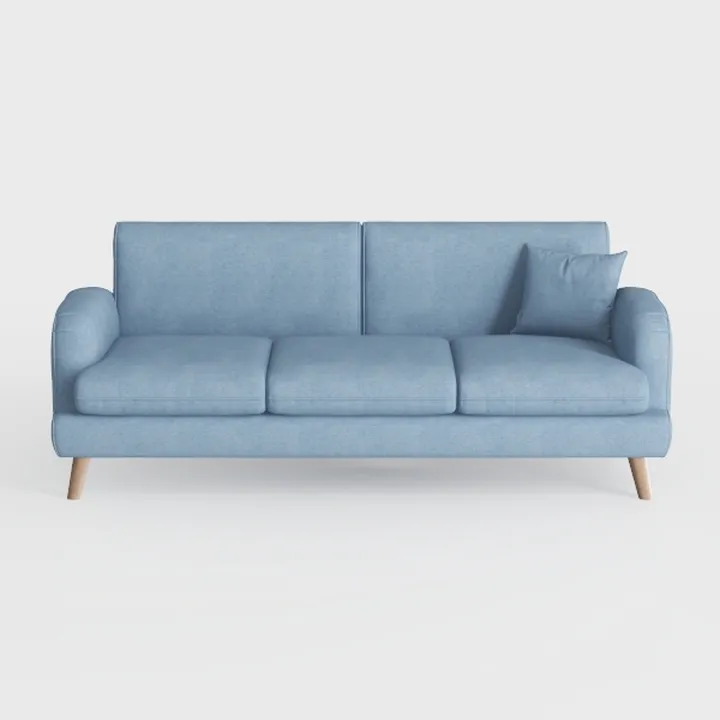 Luckycloud Modern Couch Sofa 3-Seater Upholstered