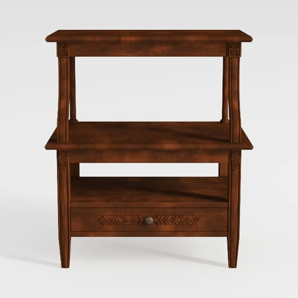 Lerliuo Nightstand Set of 2 with Charging Station 