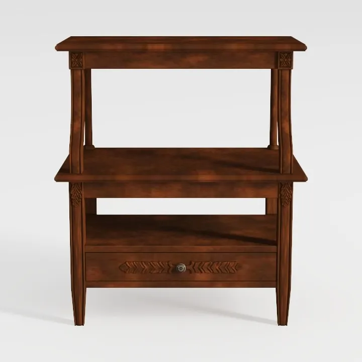 Lerliuo Nightstand Set of 2 with Charging Station 