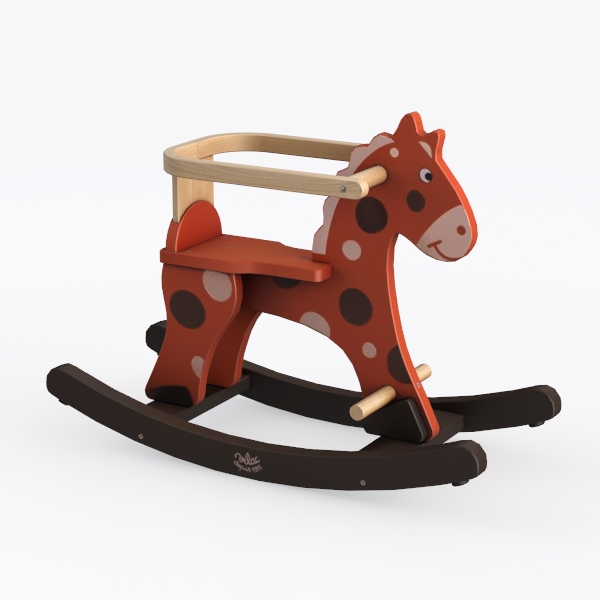 Roudoudou rocking horse + removable bar