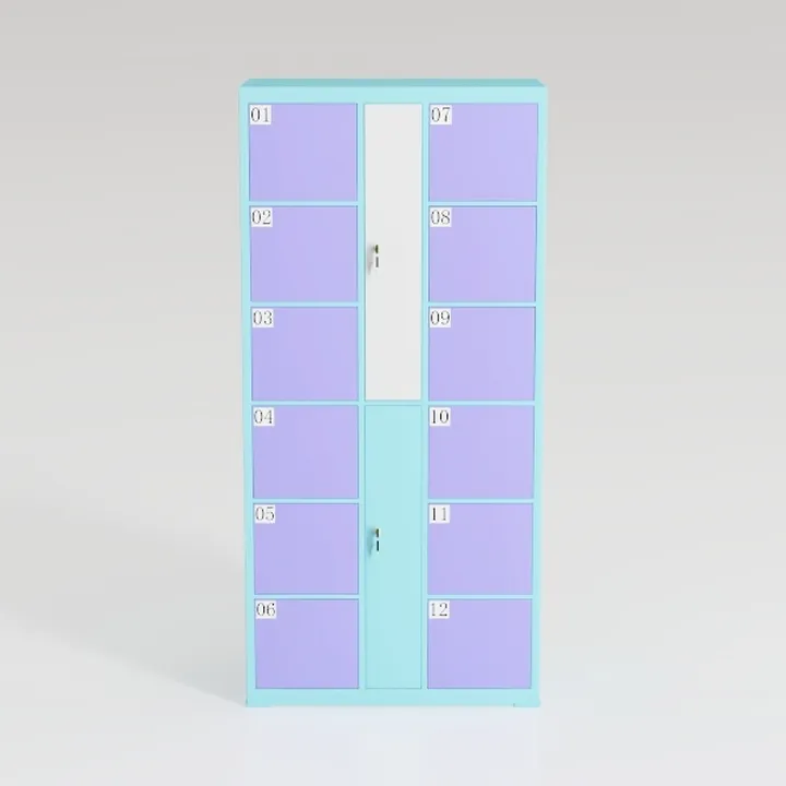 SEDETA Display Cabinet with Glass Doors, 6 Tier