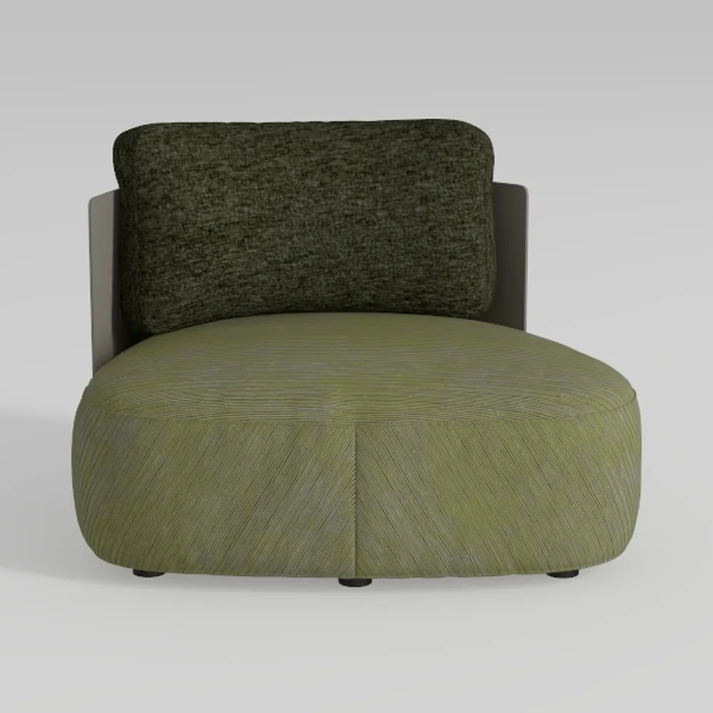 Modern Boucle Accent Chair, with Plush Faux Sherpa